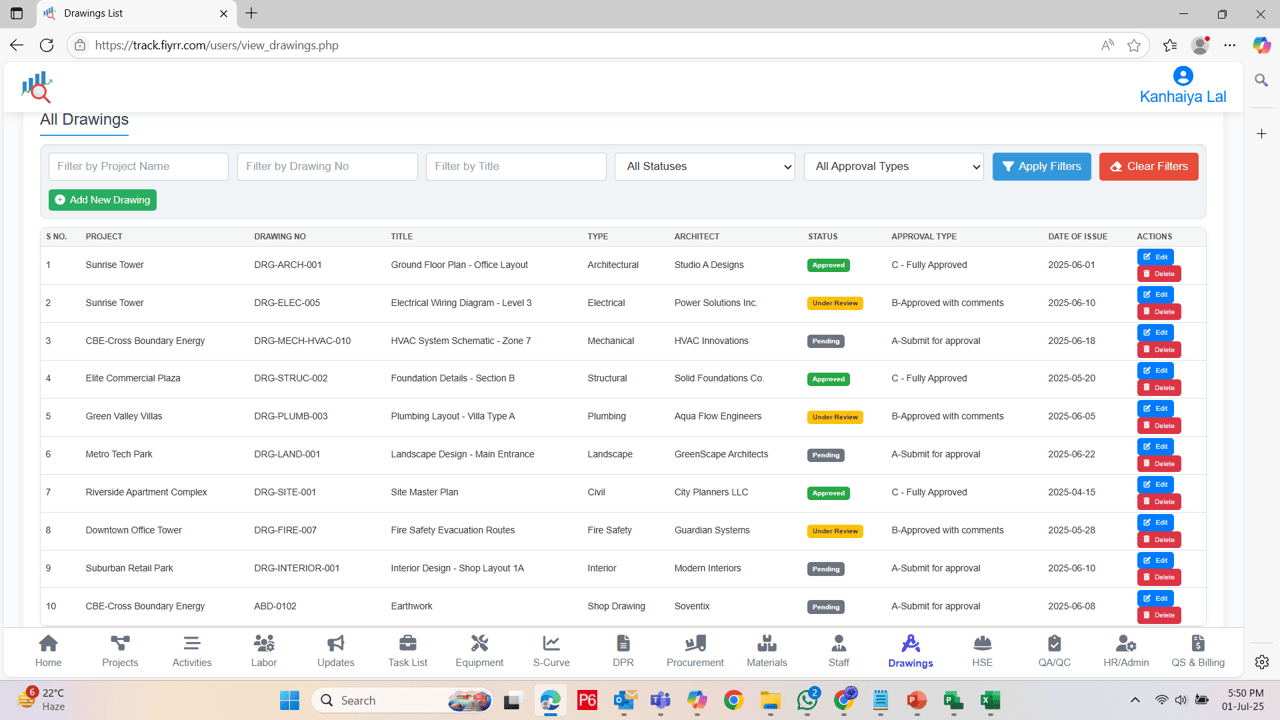 Fiyrr Drawings Management Feature Image